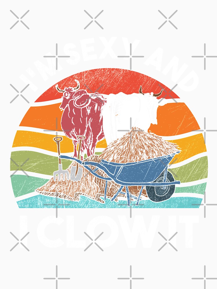 Vintage Cattle Dung Clow Ranch Owner Cow Manure Sexy Farmer by TheAplus Unisex , , , Long Sleeve Tee
