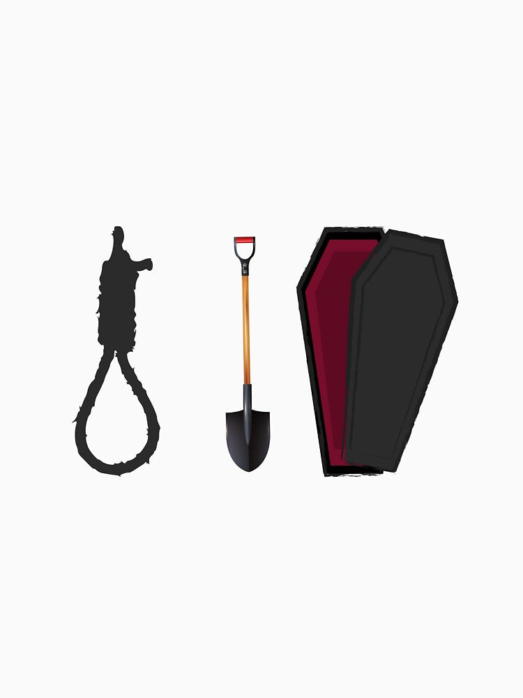 Rope Shovel Coffin by creatinginlove Unisex , , , Long Sleeve Tee