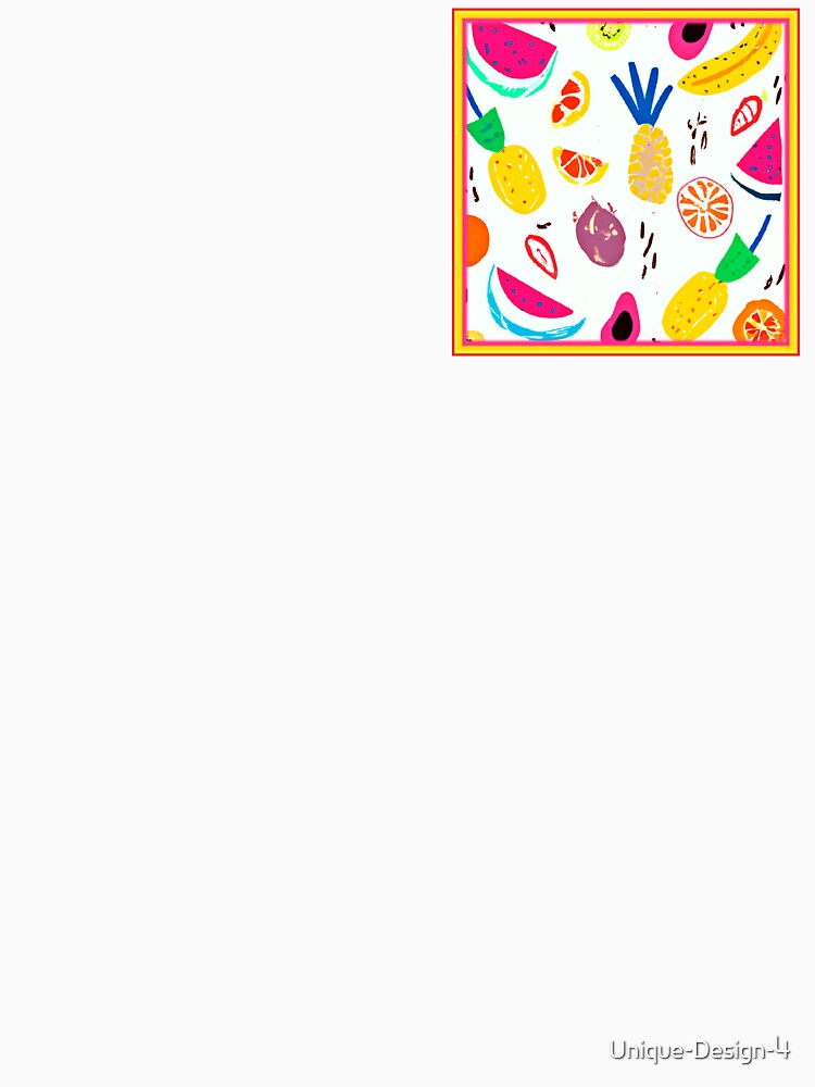 Basic Tropical Fruits Patterns Art by Health And Fitness Posts e-Store Unisex , , , Long Sleeve Tee