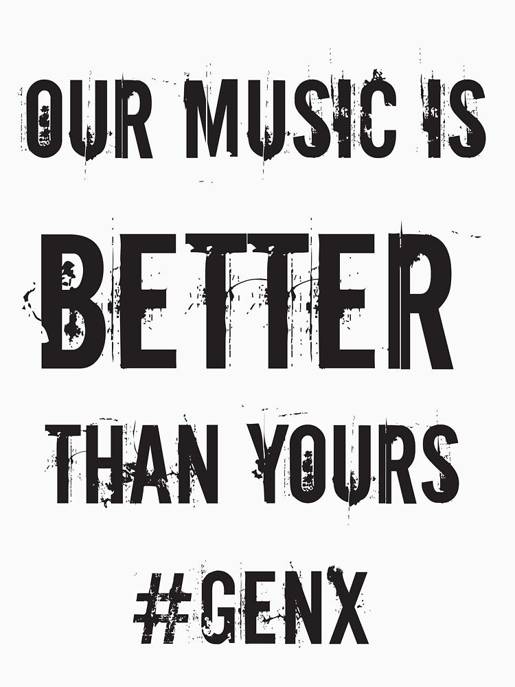 80s Music is the Best #genX by laraliles Unisex , , , Long Sleeve Tee