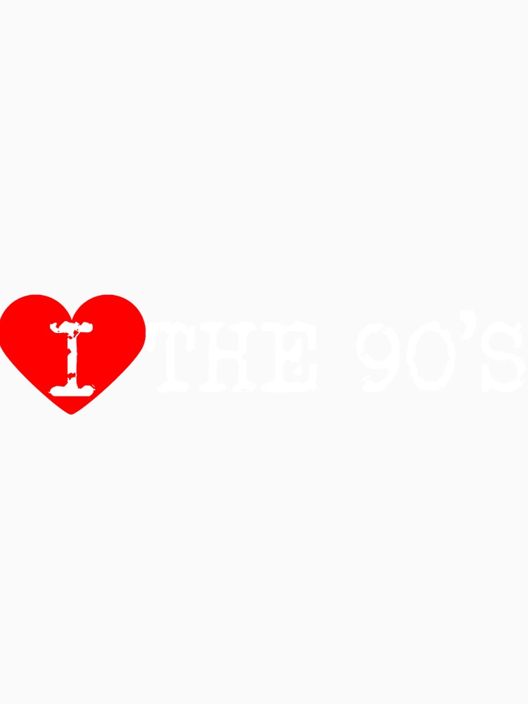 I Heart The 90'S by sammiehyatt Unisex , , , Long Sleeve Tee