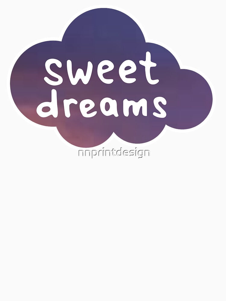 Sweet Dreams Purple Clouds Evening Sky by nnprintdesign Unisex , , , Long Sleeve Tee