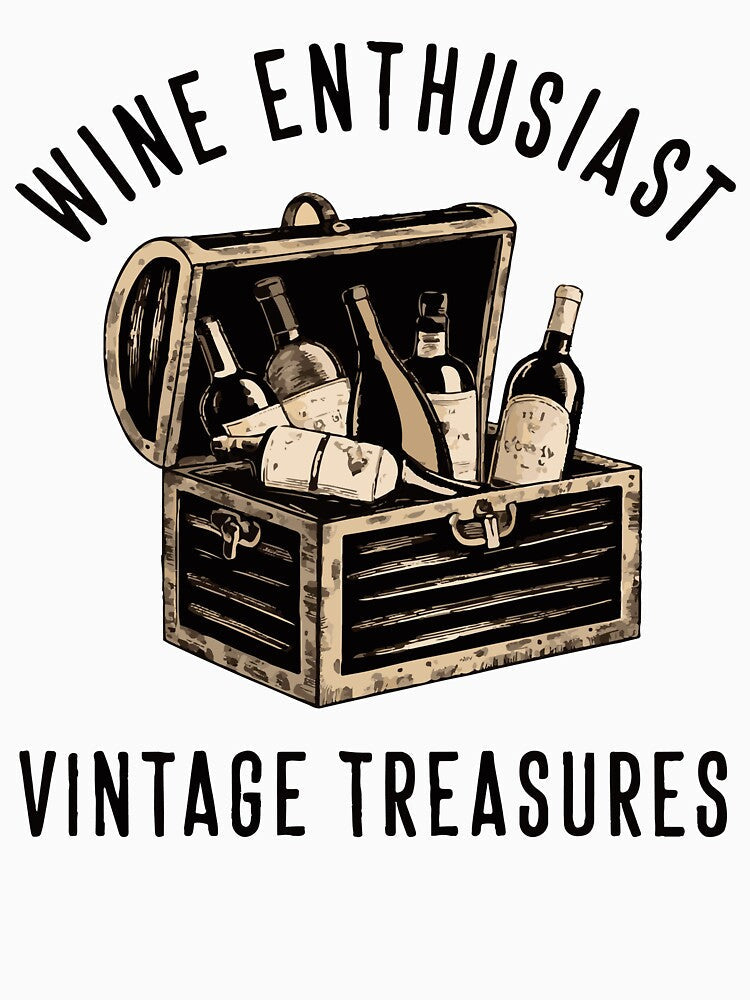 Wine Enthusiast Vintage Treasures by WineandWear Unisex , , , Long Sleeve Tee