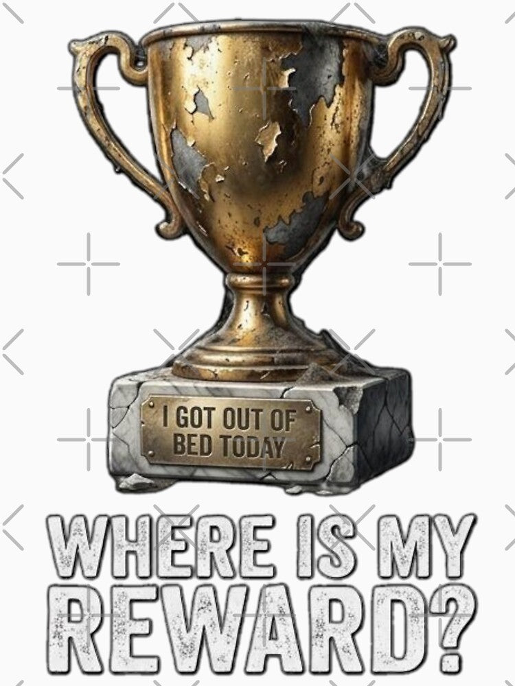 I Got Out Of Bed Today Trophy Reward by Wit & Wear Unisex , , , Long Sleeve Tee