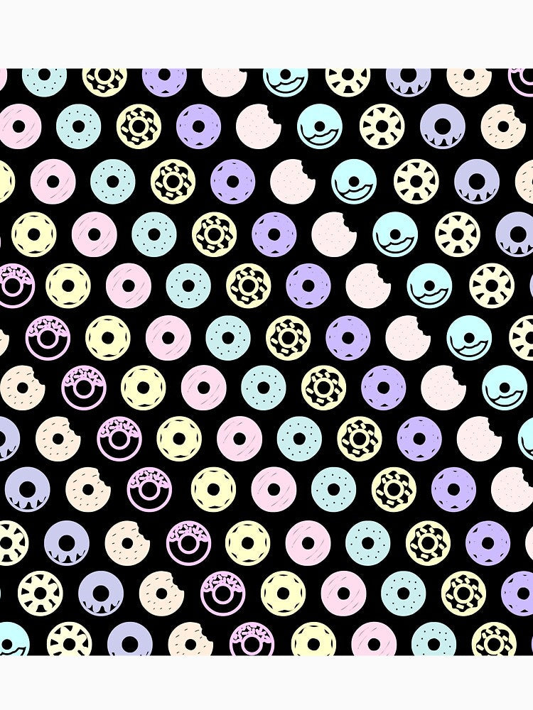 Donuts (Pastel) by bloodycritch Unisex , , , Long Sleeve Tee