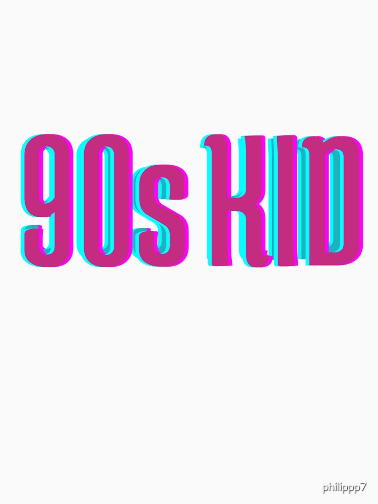 90s kid logo by philippp7 Unisex , , , Long Sleeve Tee