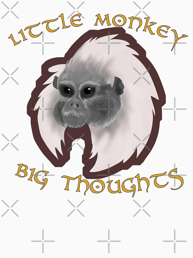 Little Monkey, Big Thoughts by CJtheanimator Unisex , , , Long Sleeve Tee