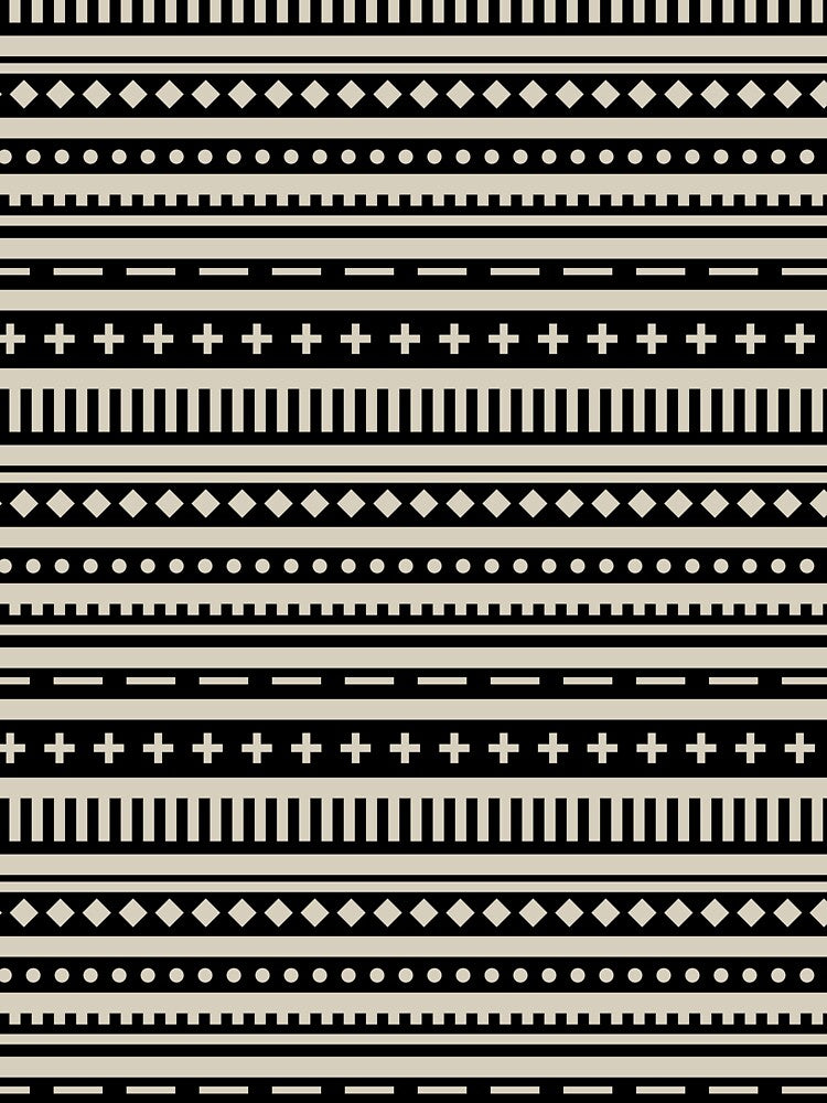 Black and Tan Shape Horizontal Stripe Pattern Pairs DE 2022 Popular Color Doric White DET641 by ColorOfTheYears