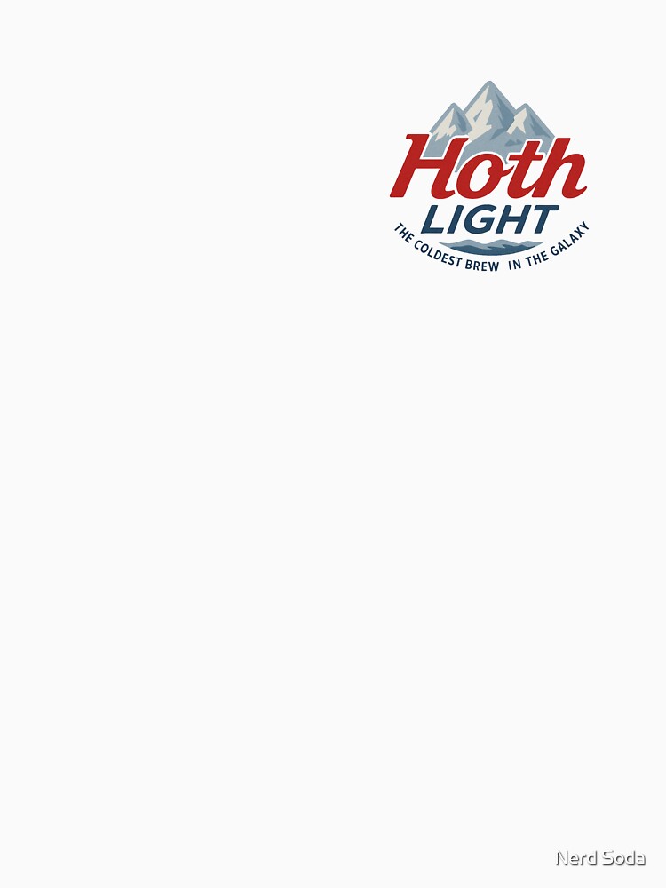 Hoth Light, The Coldest Brew In The Galaxy by Nerd Soda Unisex , , , Long Sleeve Tee