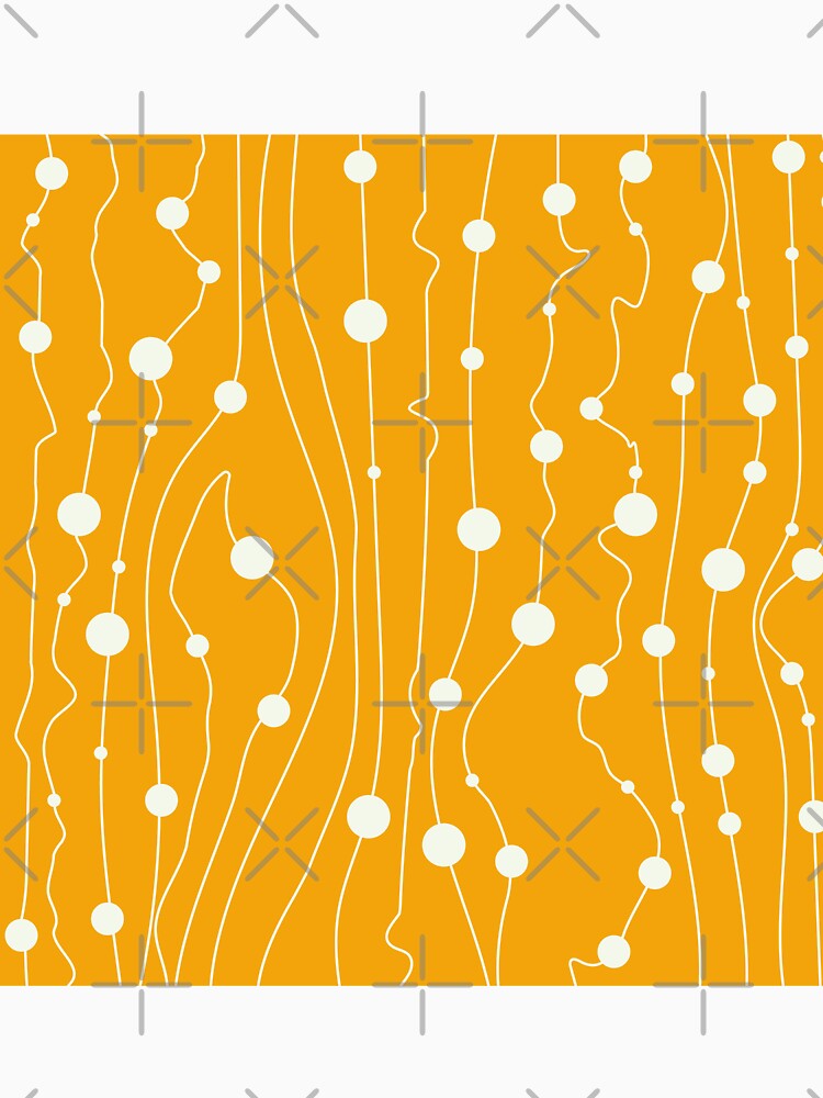 Mid Century Modern Abstract Doodle Sea Waves Pattern by MakeitMelo