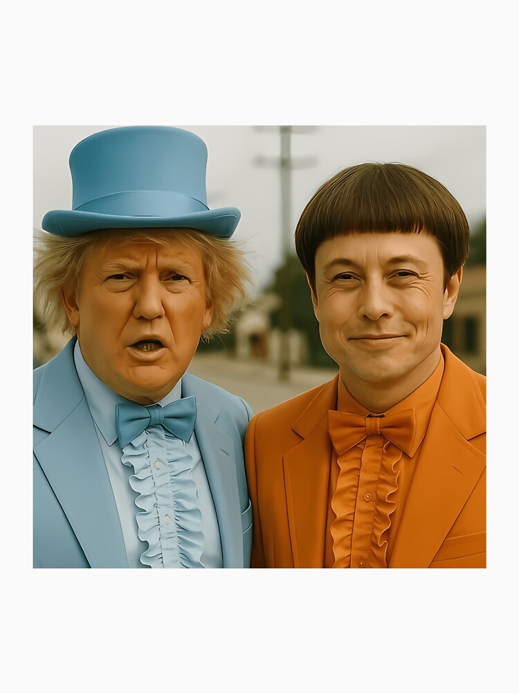 Dumb Dumber Donald Trump Elon Musk Meme by athamuguta7 Unisex , , , Long Sleeve Tee