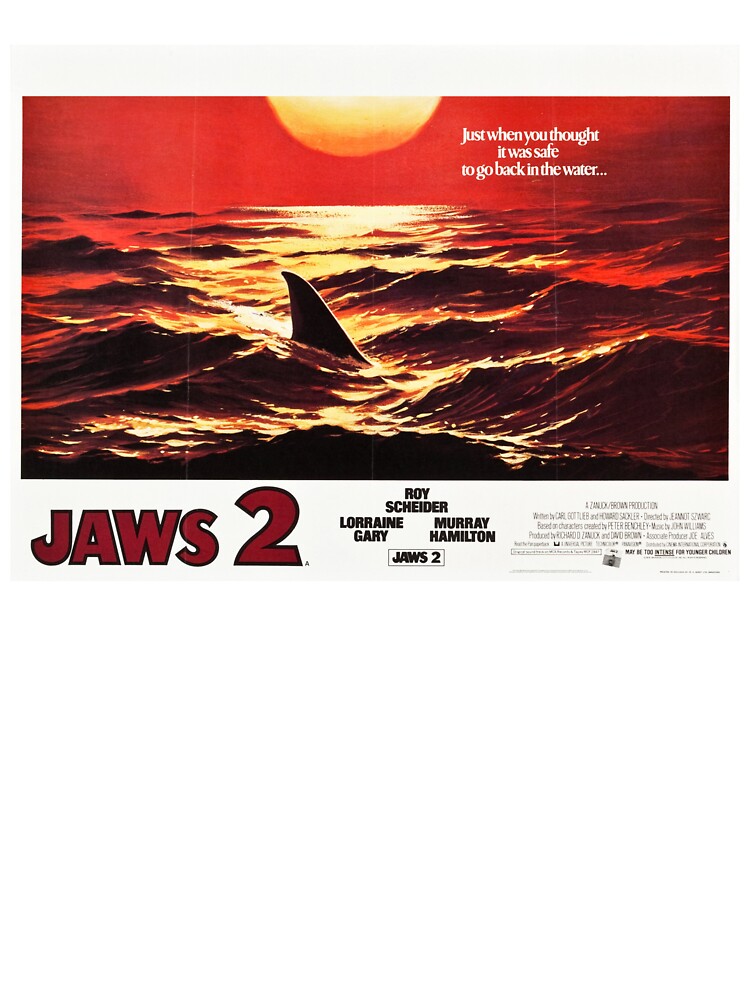 Jaws 2 by AlanSchell76 Unisex , , , Long Sleeve Tee