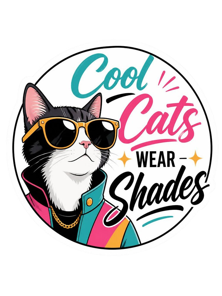 Chillin stylish cool Cat by JC Art Creations Unisex , , , Long Sleeve Tee