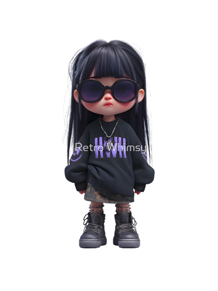Kawaii Goth Dream by Retro Whimsy Unisex , , , Long Sleeve Tee
