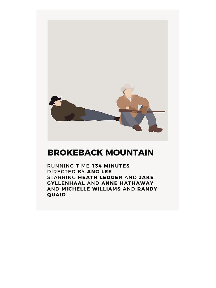Brokeback Mountain Minimalist Poster by honeydesigns