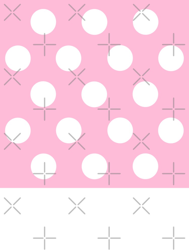 Large WHITE and COTTON CANDY PINK POLKA DOTS by RachelMacht Unisex , , , Long Sleeve Tee