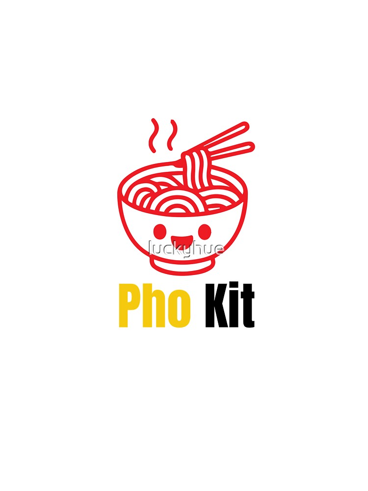 Cute Pho Noodle Bowl Kawaii Vietnamese Soup Design by luckyhue Unisex , , , Long Sleeve Tee