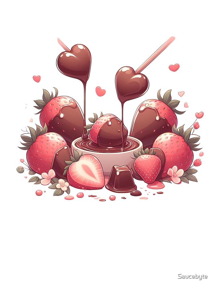 cute strawberries by Saucebyte