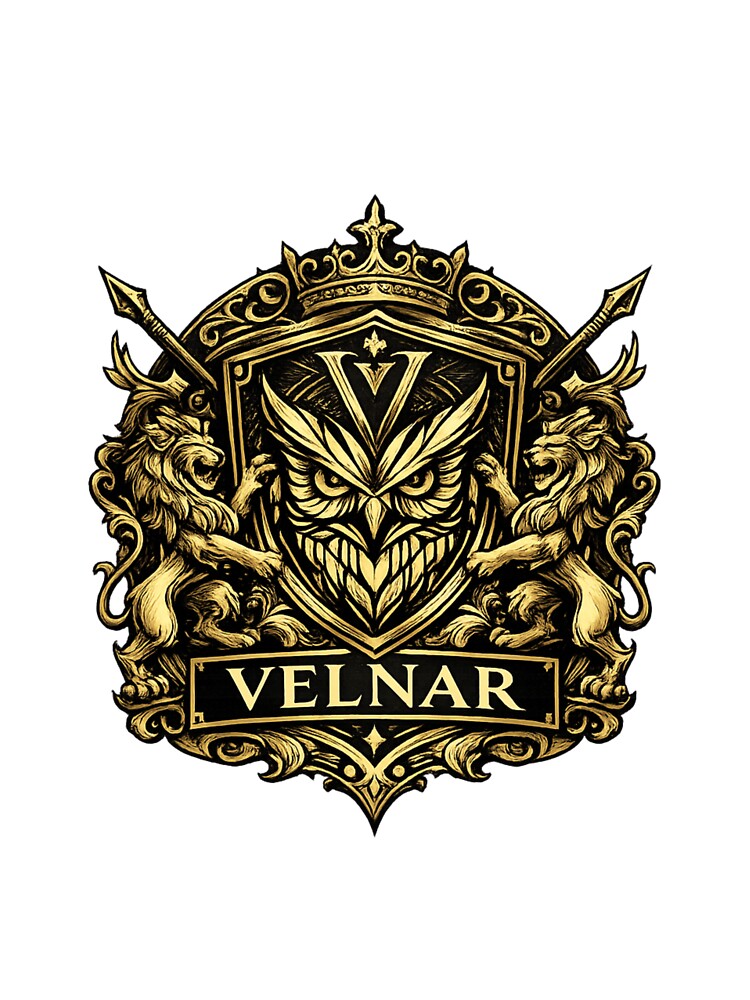 VELNAR Golden Owl Luxury Graphic Tee by Ikkipass Enterprises