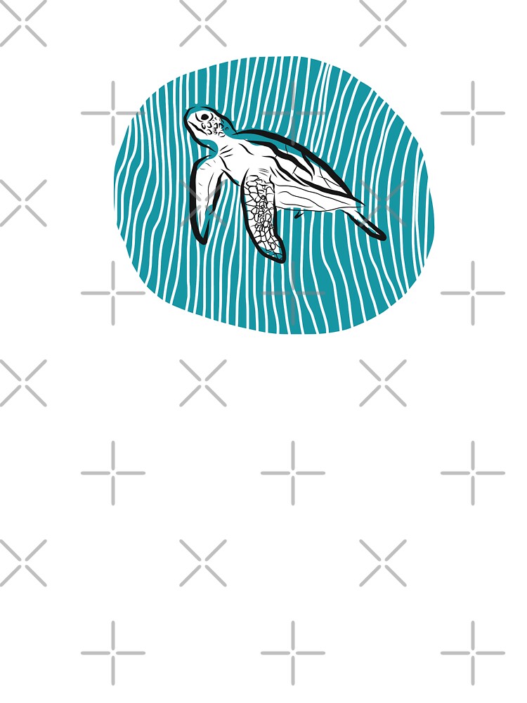 Turtle - sea- minimalist design by Tropical Blood
