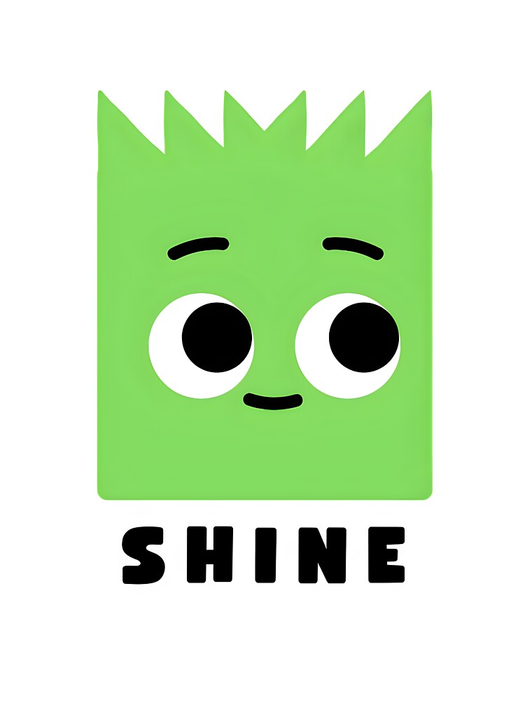 Cute Green Shine Character Cartoon by Cute Mee