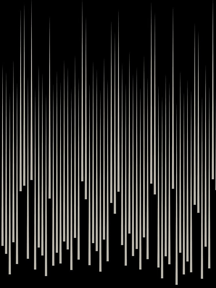 Black and Taupe Frequency Stripes Line Pattern Pairs DE 2022 Trending Color Reclaimed Wood DET625 by ColorOfTheYears