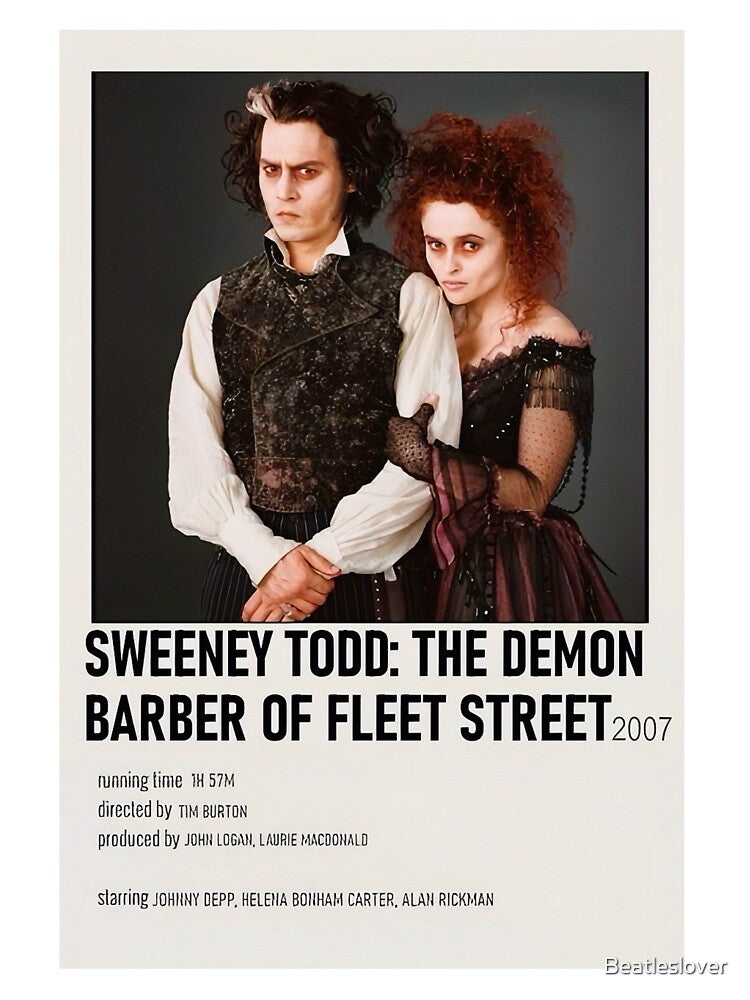 Todd retro 2007 Sweeney poster by Beatleslover Unisex , , , Long Sleeve Tee