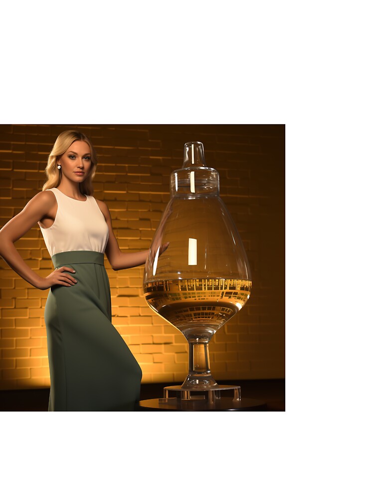 Sommelier Modeling Wine for Upscale Restaurant by TheBrainArt