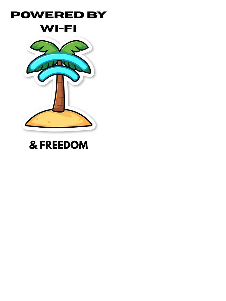 Powered By Wifi And Freedom Remote by caffeinepixels Unisex , , , Long Sleeve Tee