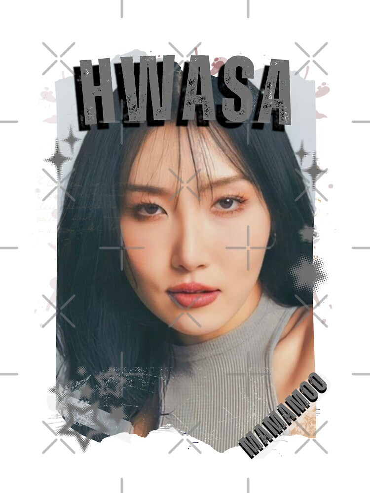 Mamamooo Hwasa Kpop Female group Scrapbook Collage Cozy Y2K Vintage Design by HELL0WBELLO