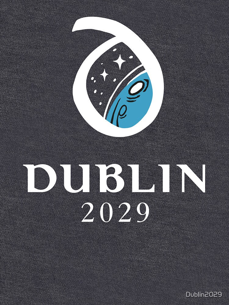 Dublin2029 bid logo - big (white) by Dublin2029 Unisex , , , Long Sleeve Tee