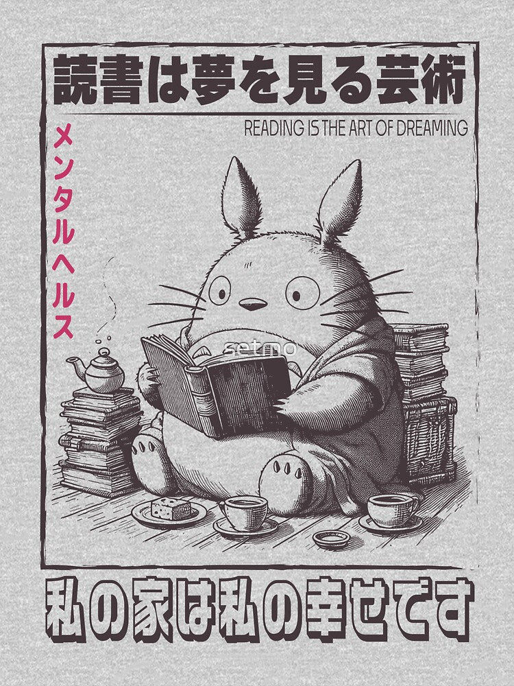 aprendendo com o totóro by setmo Unisex , , , Long Sleeve Tee