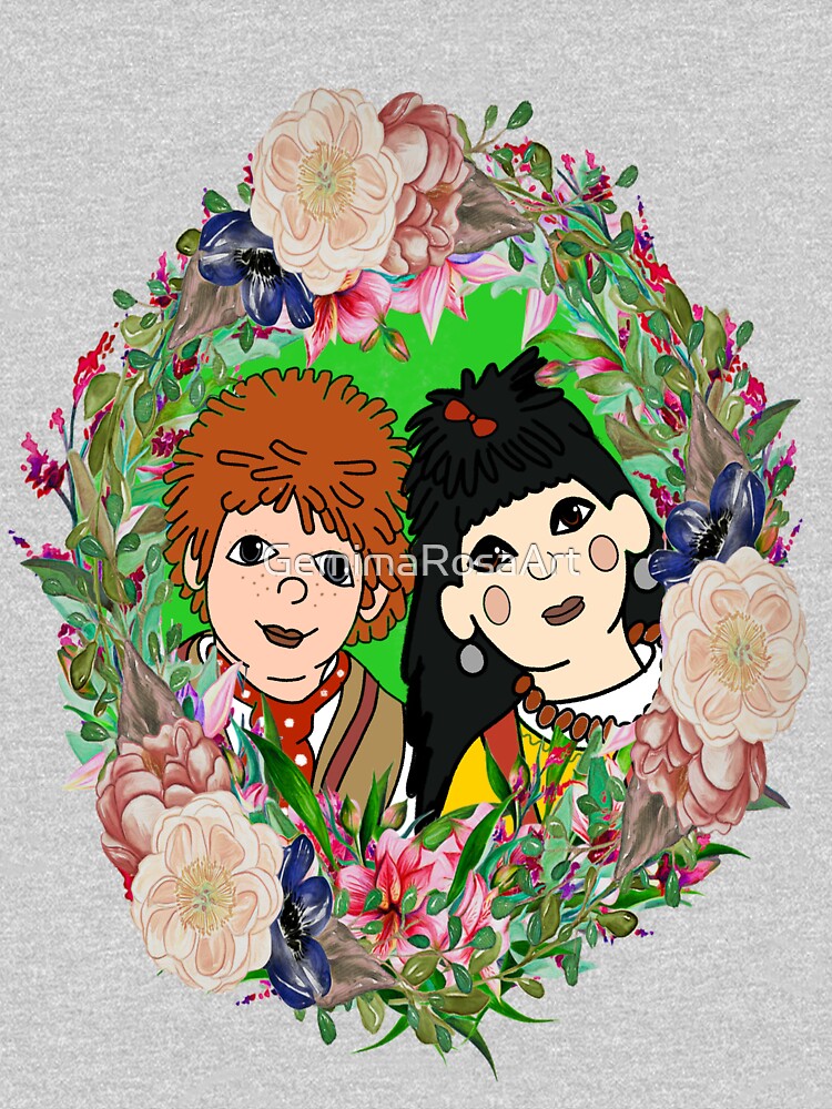 Jim and Rosie by GemimaRosaArt Unisex , , , Long Sleeve Tee