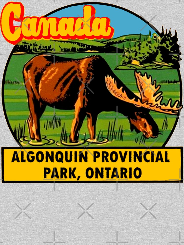 Algonquin Provincial Park Ontario Vintage Travel Decal by hilda74