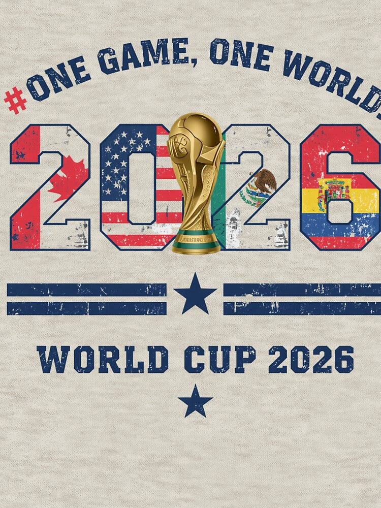 One Game One World 2026 Soccer Fan by aminomen Unisex , , , Long Sleeve Tee