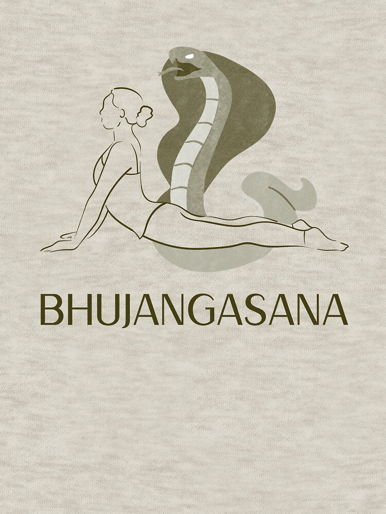 Cobra Yoga Pose Bhujangasana – Snake Inspired Spiritual Yoga Design by WellspringXflow