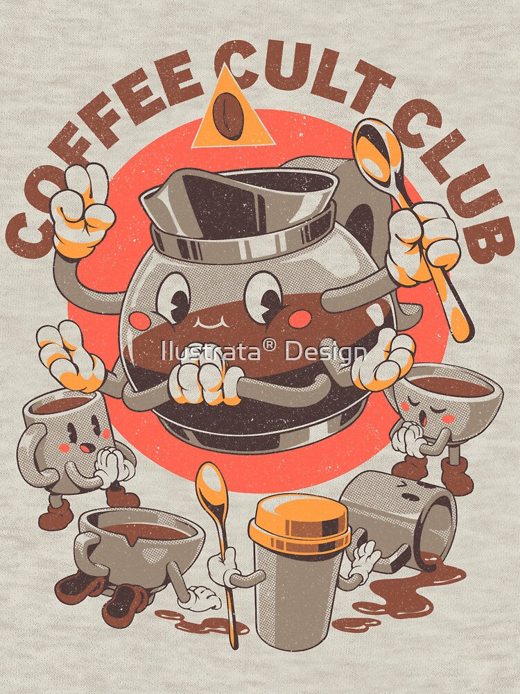 Holy Coffee Club by Ilustrata® Unisex , , , Long Sleeve Tee