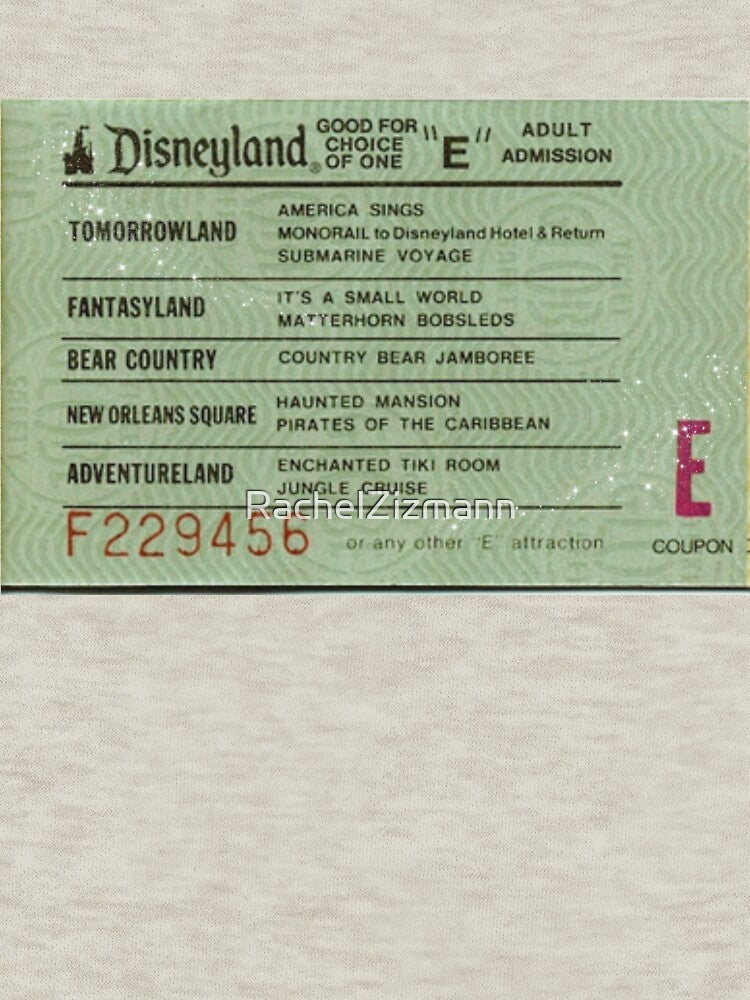 Vintage E Ticket by RachelZizmann Unisex , , , Long Sleeve Tee
