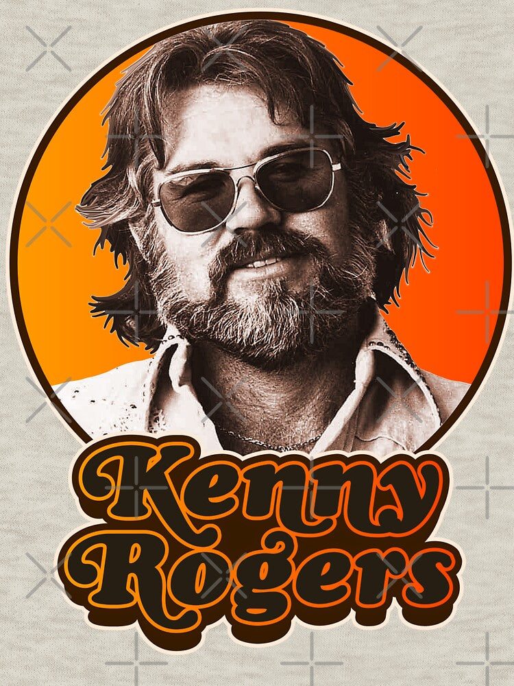 Retro Kenny Rogers Country Tribute by acquiesce13 Unisex , , , Long Sleeve Tee