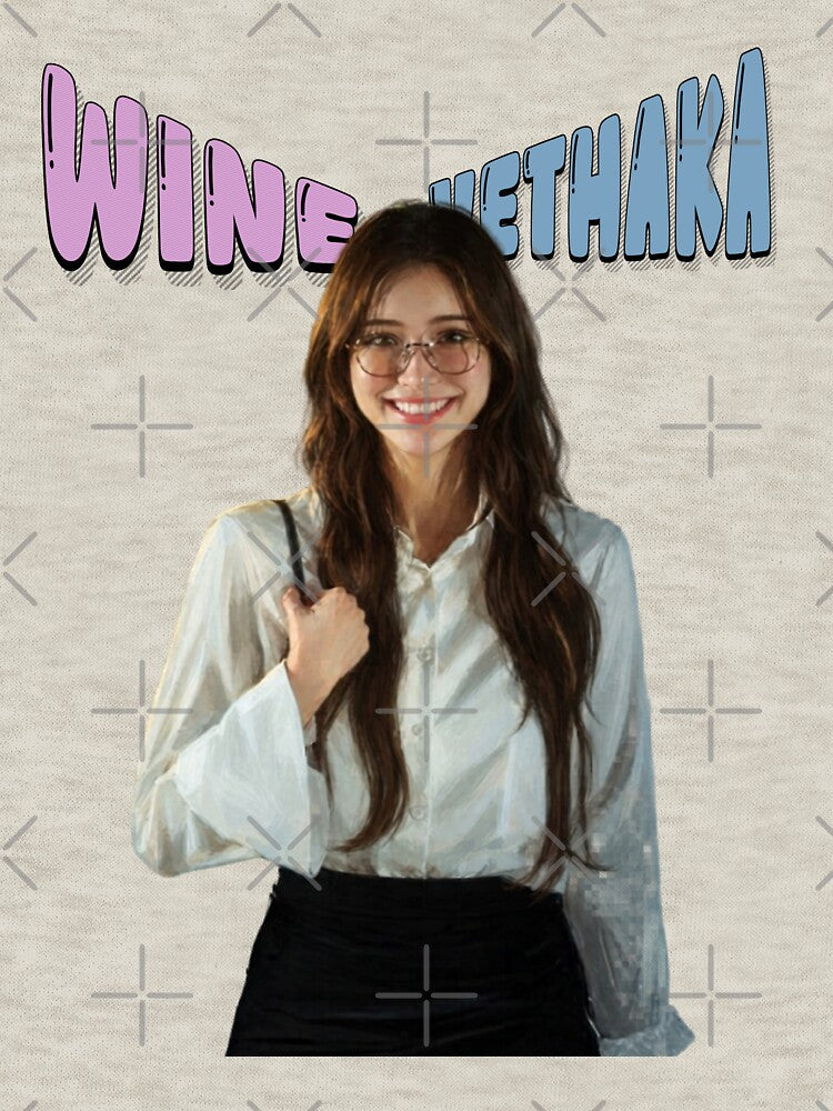 Wine Vethaka Cute Smile Aesthetic Fan Art by TheNoova Unisex , , , Long Sleeve Tee