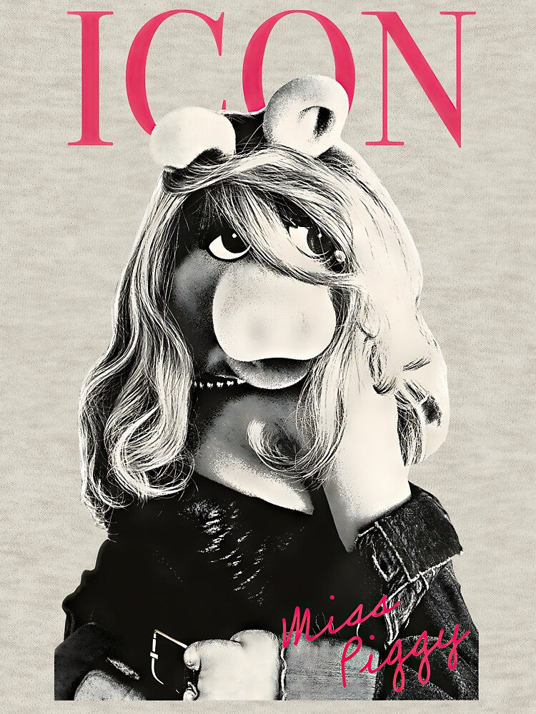 Vintage Miss Piggy Icon Magazine Cover Classic – The Muppets Retro Aesthetic by STAATI