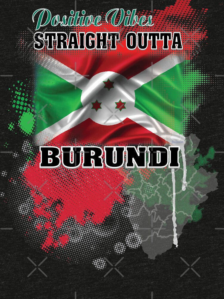 Burundi Flag by Jashowear Unisex , , , Long Sleeve Tee