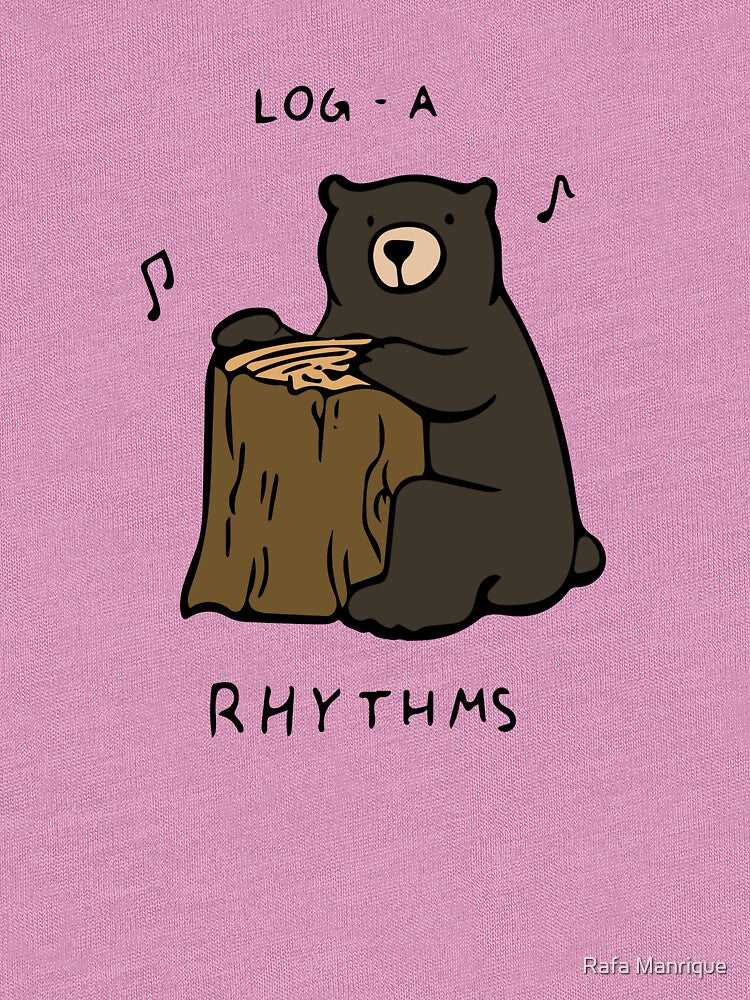 Log-a-Rhythms by Rafa Manrique Unisex , , , Long Sleeve Tee