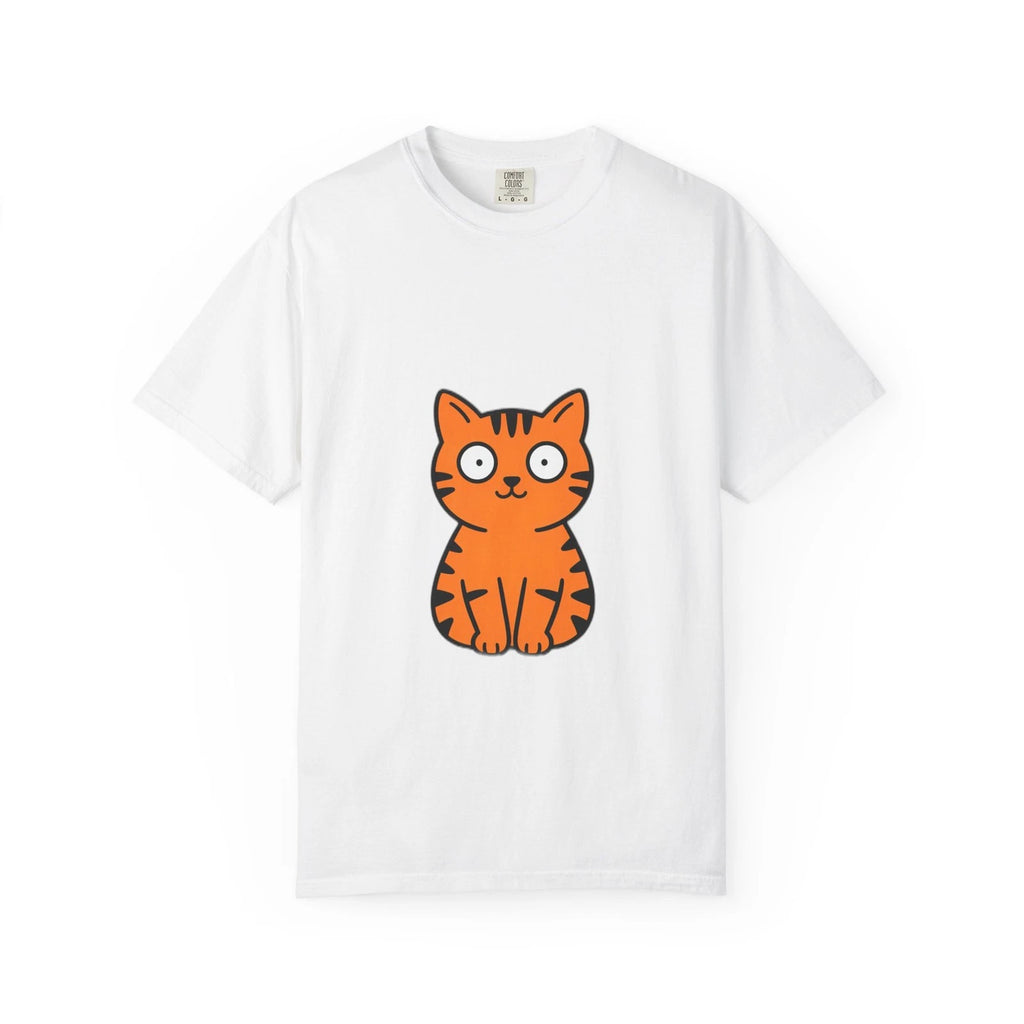 No Thoughts Head Empty Orange Cat Behavior T-Shirt Funny Cat Meme Tee
