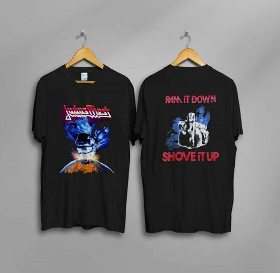 Vintage T-shirt 1980s Judas Priest Ram It Down Shove It Up