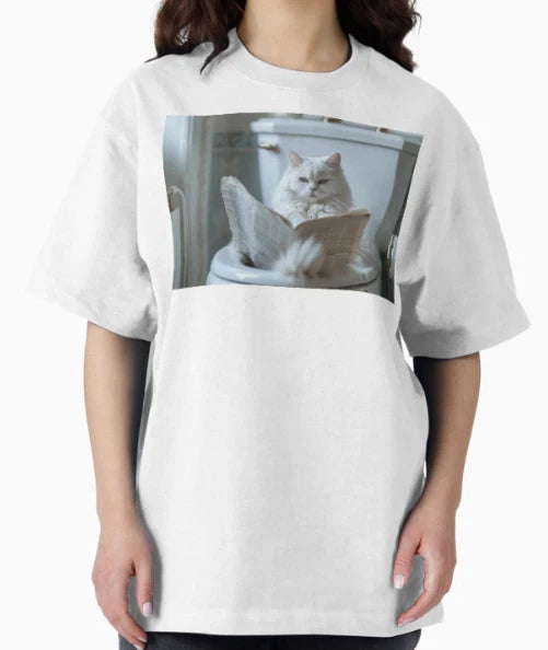 Funny Cat Toliet Meme Classic White T-Shirt