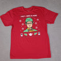 The Office Show Christmas T-Shirt Large Red Dwight Fact: X-Mas Is Here Elf