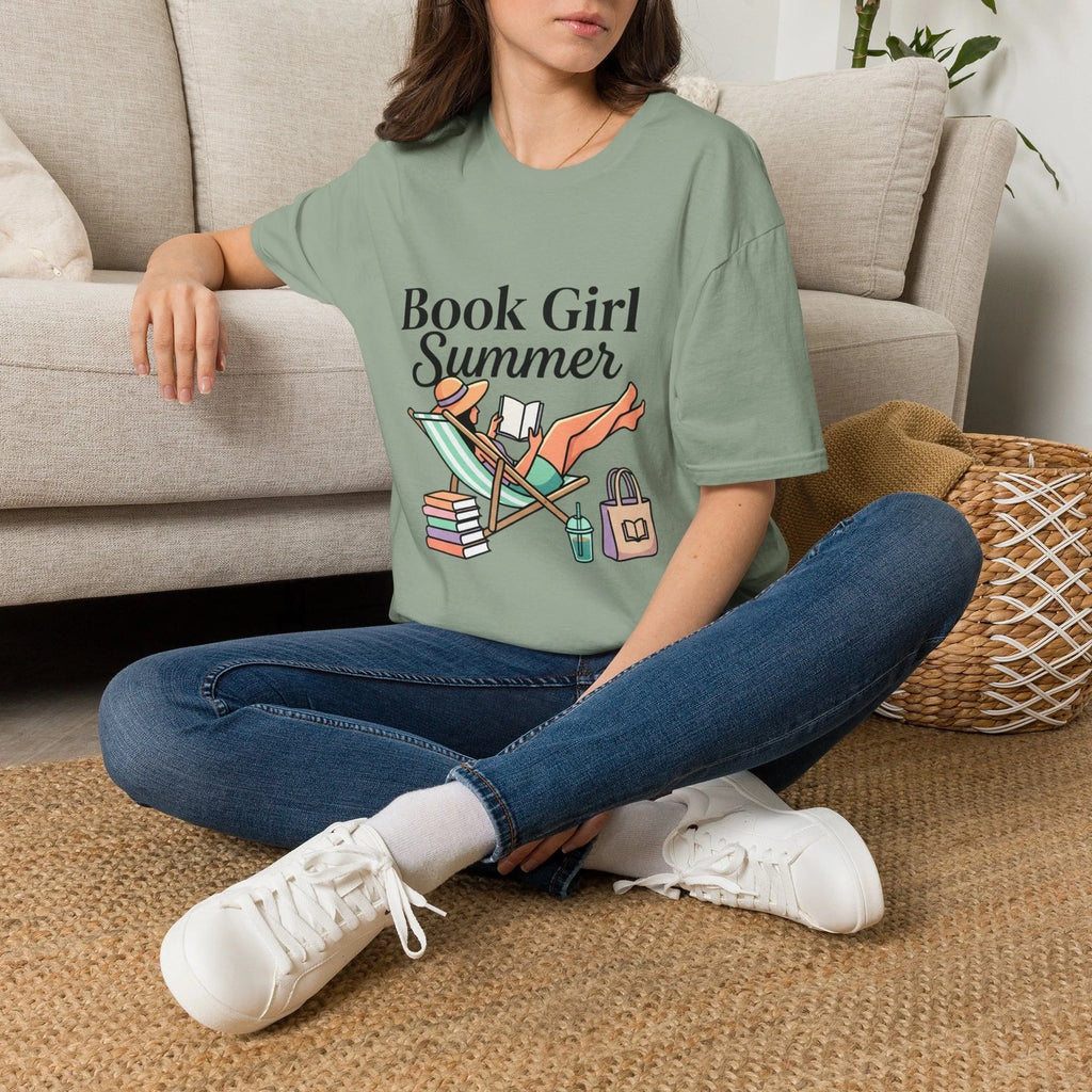 Book Girl Summer T-Shirt | BookTok | Bookish Beach Reading Shirt, Women's 3