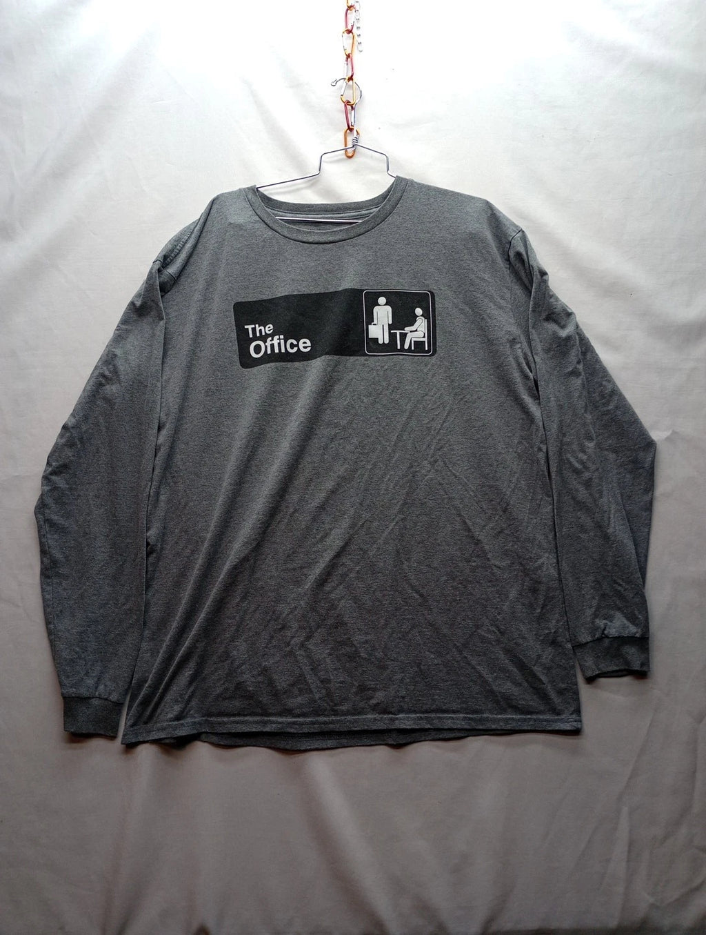 THE OFFICE LONG SLEEVE T-SHIRT SIZE XXL 2XL GREY