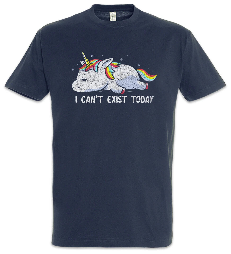 I Can't Exist Today T-Shirt Chiller Chilling Sloth Lazy Lazybones Sleeping Fun